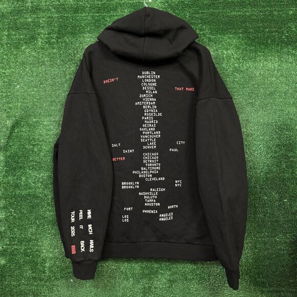 Nine Inch Nails Peel It Back Tour Rock Band Oversized Hoodie Size XXL - Picture 2 of 4